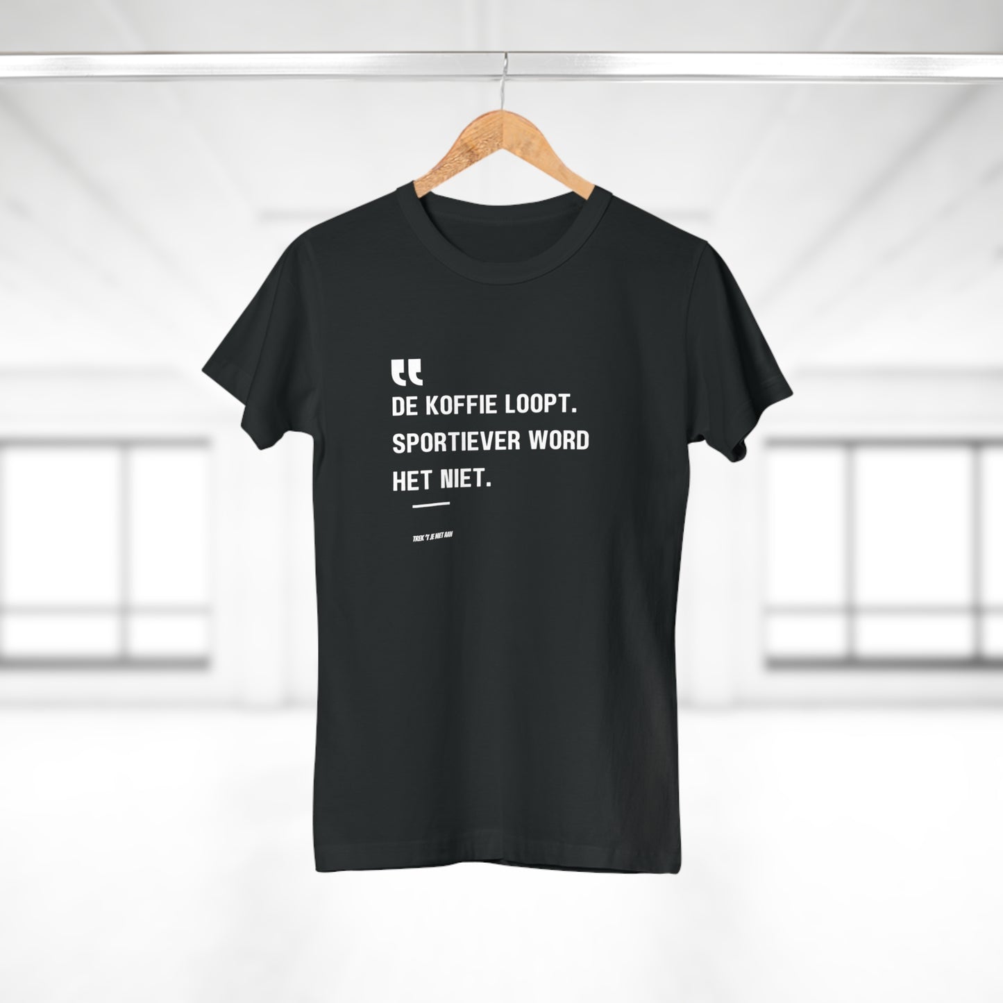 De Koffie Loopt. Sportiever Word Het Niet.